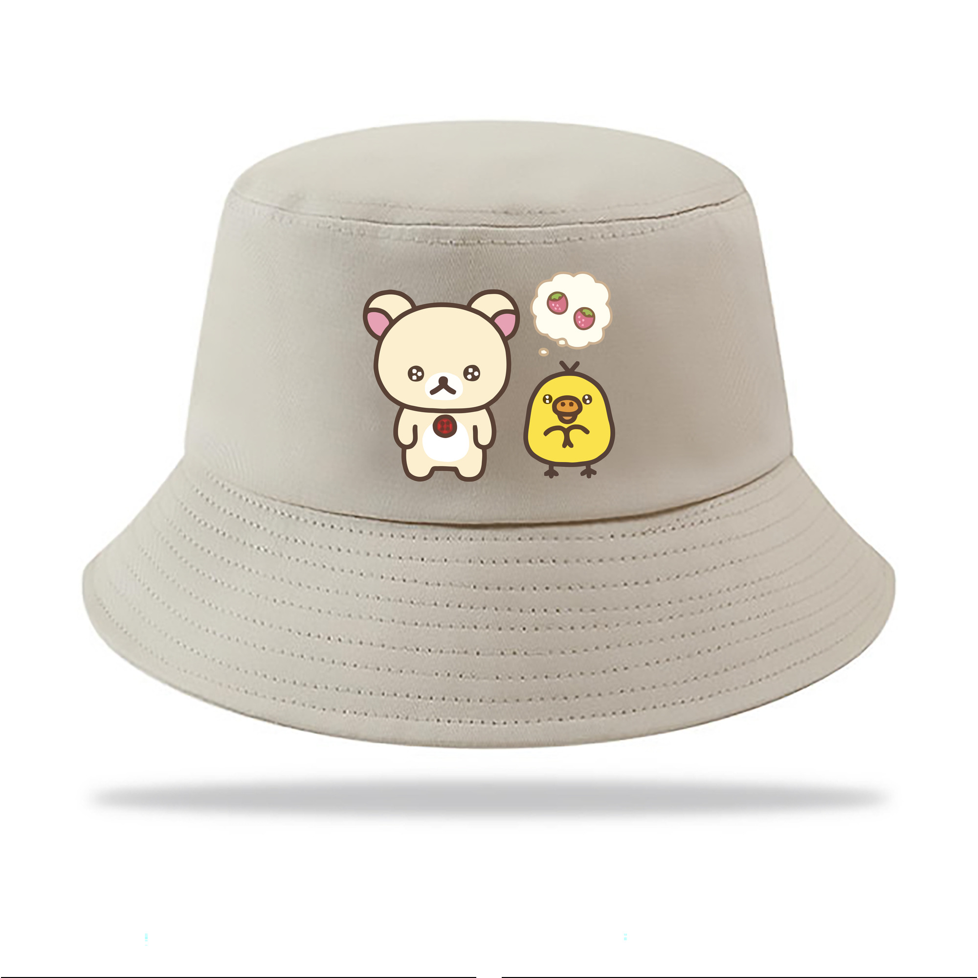 （画像用） リラックマ リラックマ キイロイトリ Rilakkuma Korilakkuma Kiiroitori アウトドア日除けバケットハット